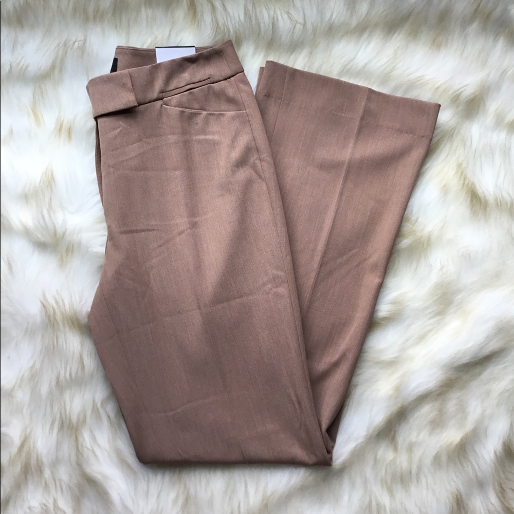 NWT White House Black Market tan trouser pant